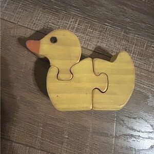 Vintage wood duck puzzle toy
